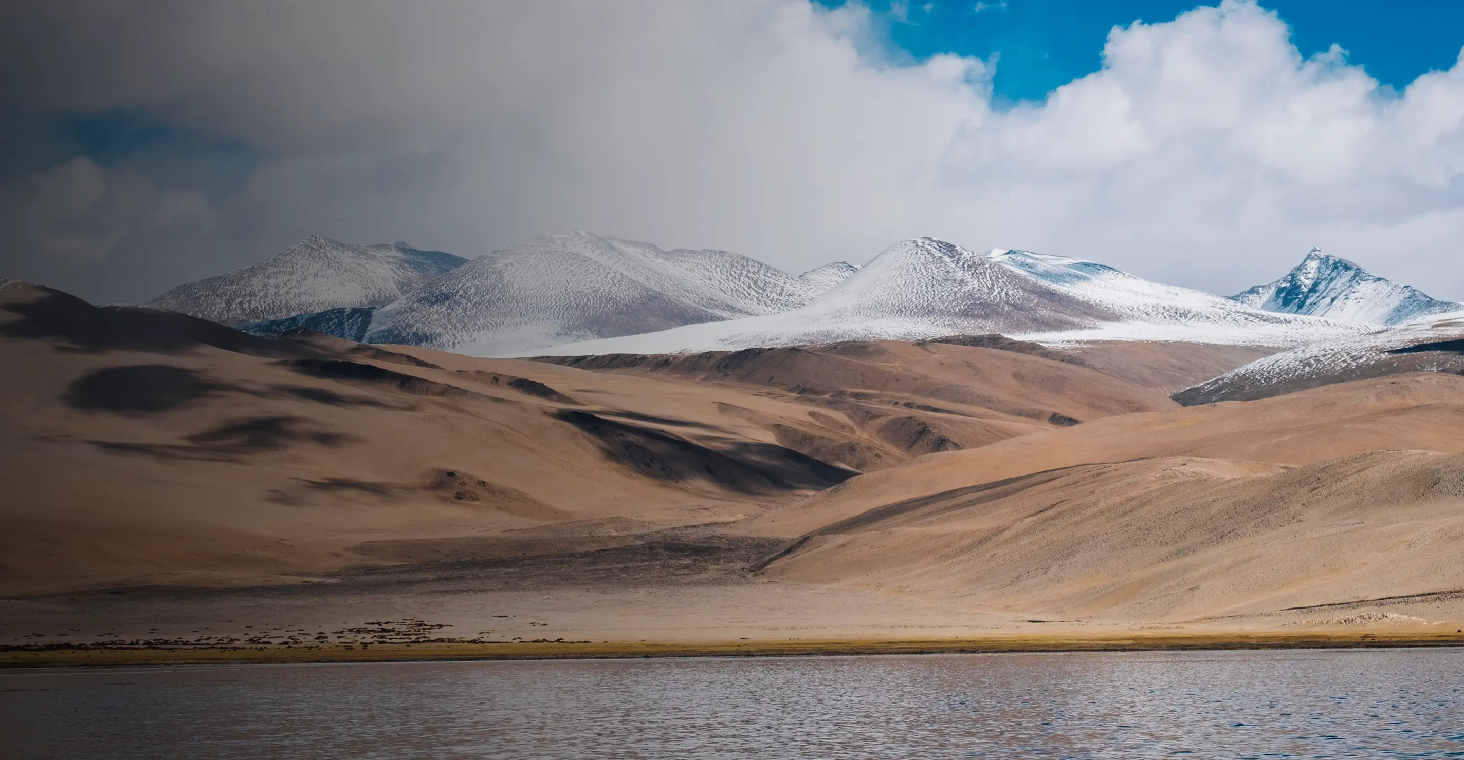 A broad mountain valley in Central Asia